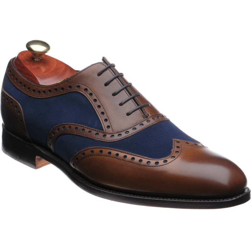 Barker shoes | Barker Sale | Cambridge two-tone brogues in Brown calf ...