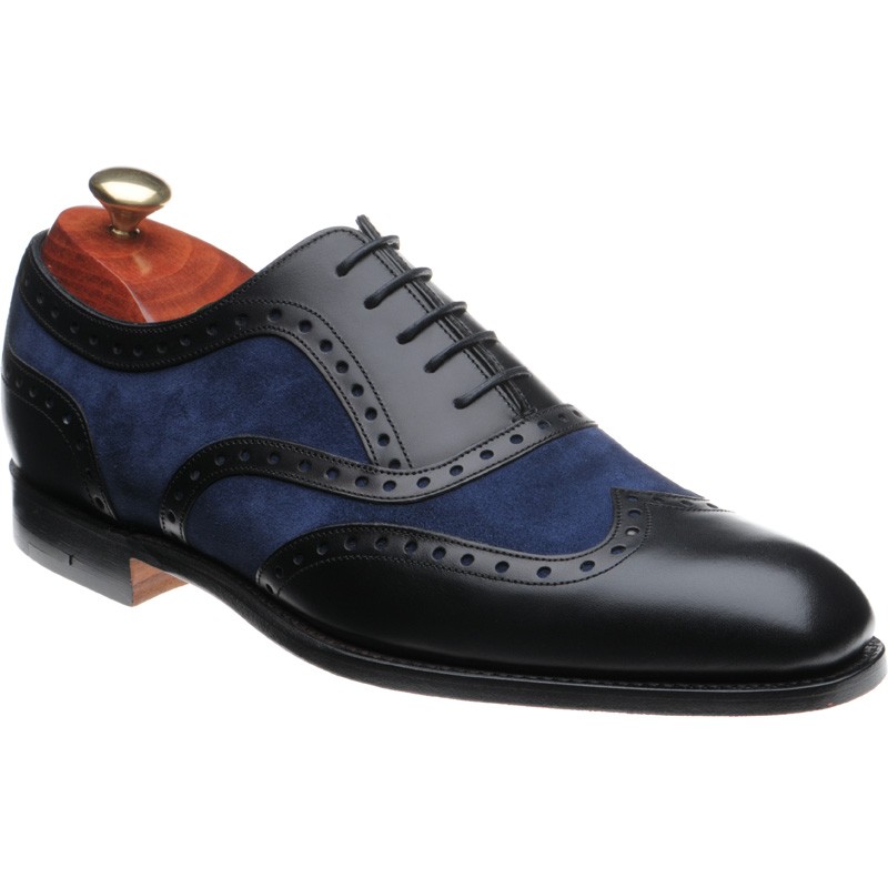 Barker shoes | Barker Sale | Cambridge two-tone brogues in Black Calf ...