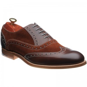 Barker Grant in Walnut Calf and Creole Suede