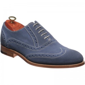Barker Grant Suede in Denim Suede