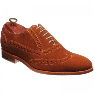 Barker Grant Suede in Copper Orange Suede
