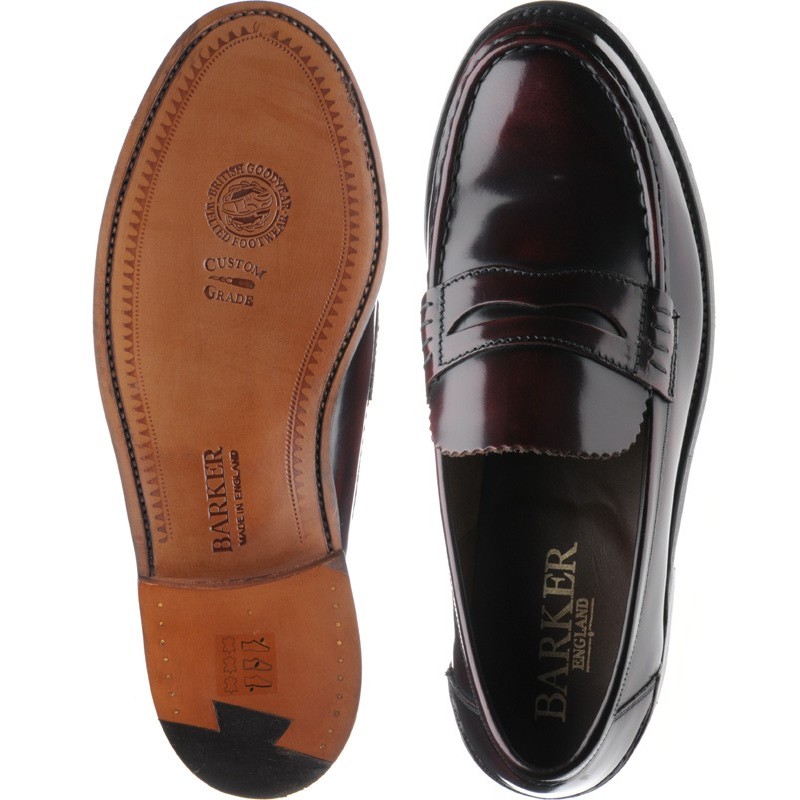Caruso loafers in Burgundy Polished 