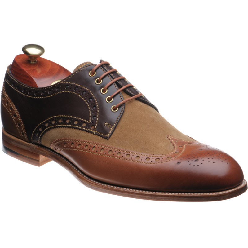 Barker shoes | Barker Creative | Thompson two-tone brogues in Capuccino ...