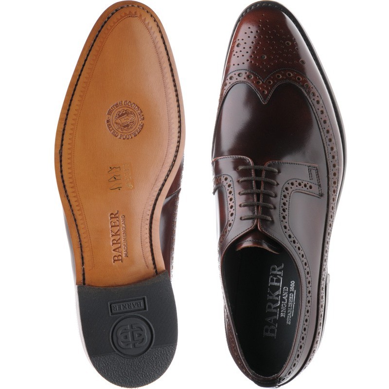 barker brogues tan