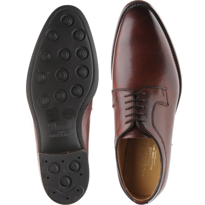 Barker shoes | Barker Country | Skye rubber-soled Derby shoes in Cherry ...