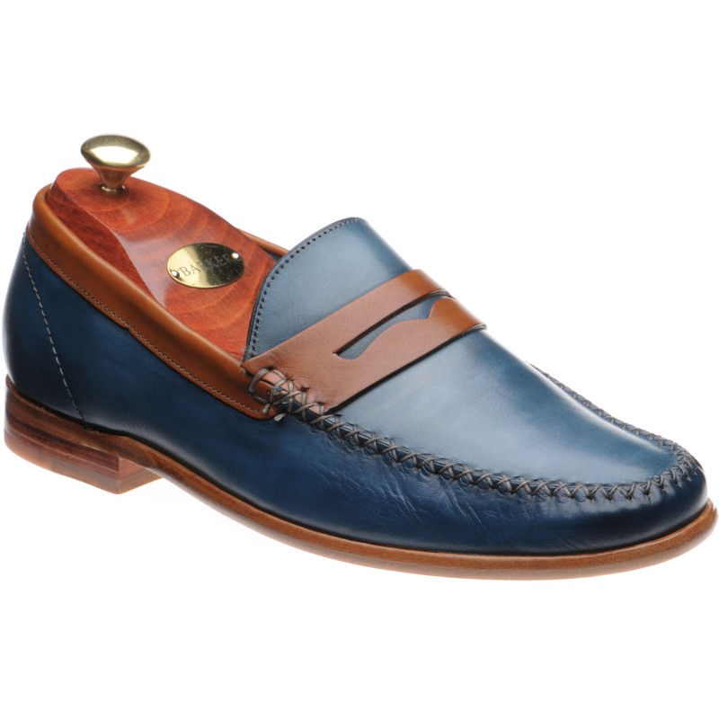 Barker shoes Barker Factory Seconds William loafers in Blue Wash