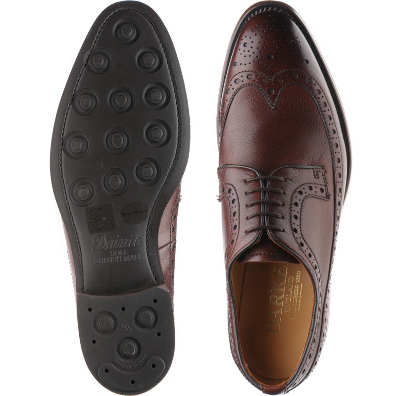 Barker shoes | Barker Country | Calvay brogues in Cherry Grain at ...