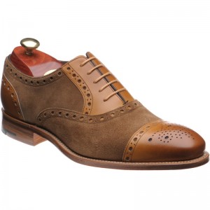 Barker Dover in Cedar Calf Snuff Suede