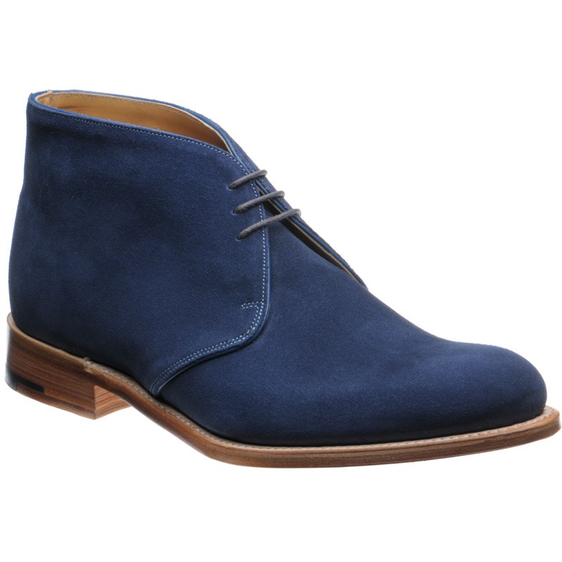 Barker shoes | Barker Handcrafted | Devonshire Chukka boots in Blue ...