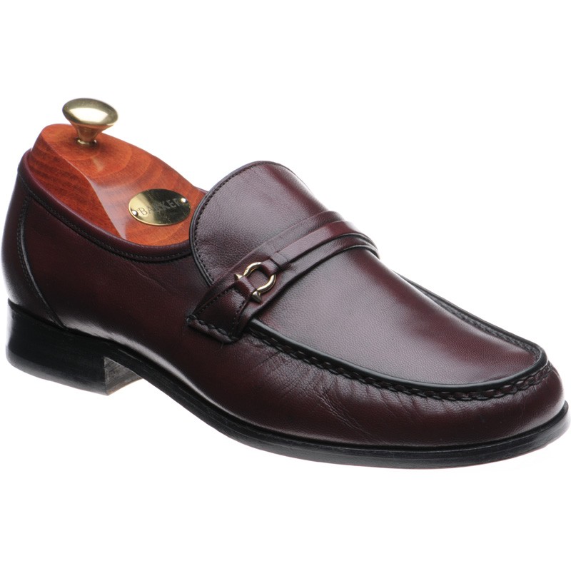 Barker shoes | Barker Moccasin Collection | Wade in Burgundy Kid at ...
