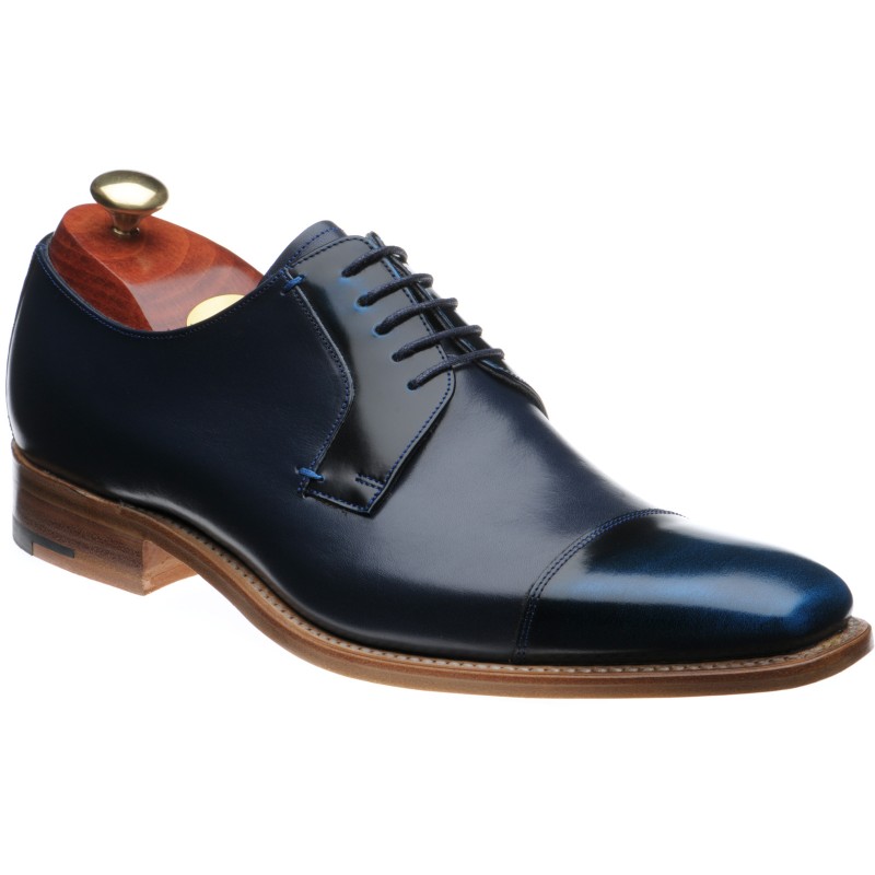 Barker shoes | Barker Creative | Powell in Navy Calf and Navy Hi-shine ...