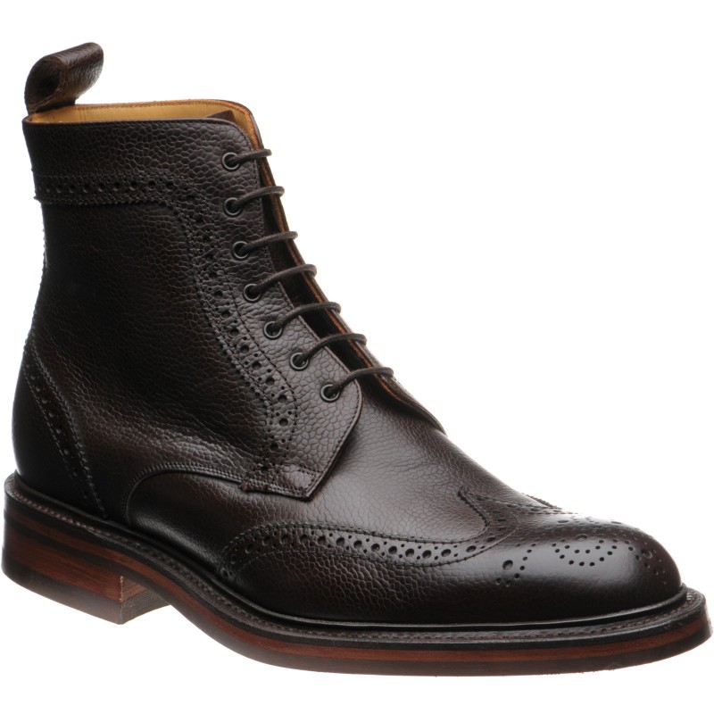 Barker shoes | Barker Country | Calder in Dark Brown Grain at Herring Shoes