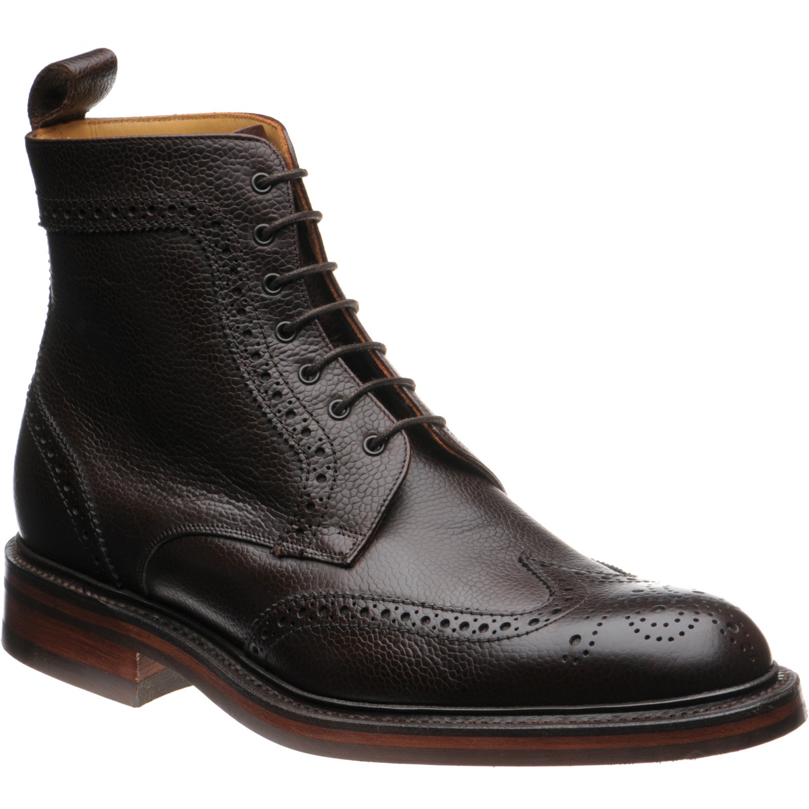 Barker shoes Barker Country Calder rubbersoled brogue boots in