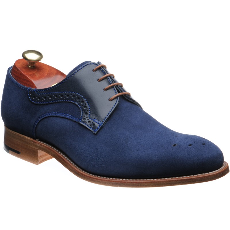 Barker shoes | Barker Sale | Cohen in Blue Suede and Calf at Herring Shoes