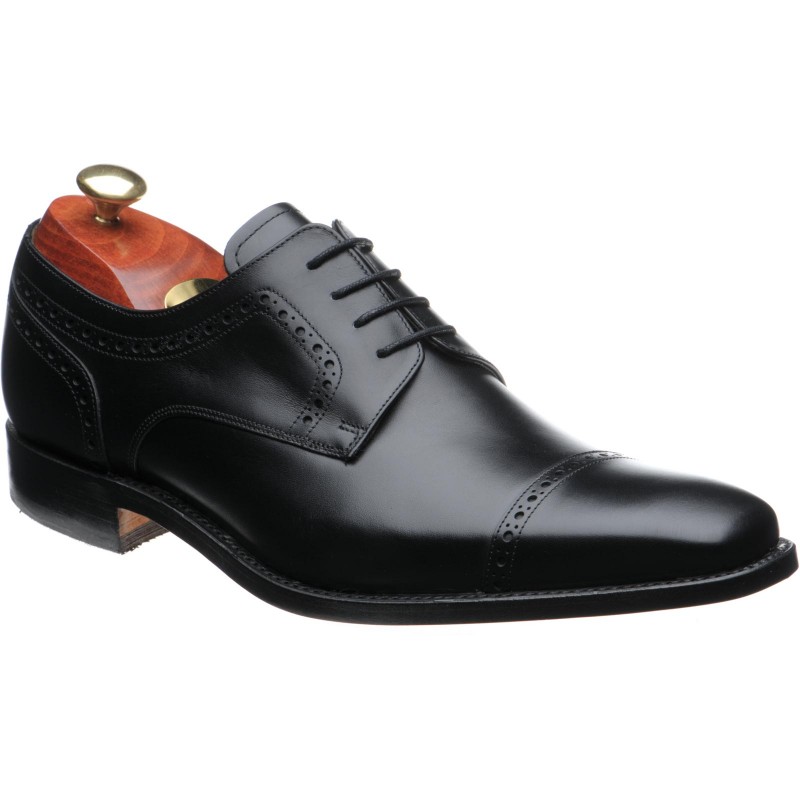 Barker shoes Barker Sale Leo Derby shoes in Black Calf at Herring Shoes