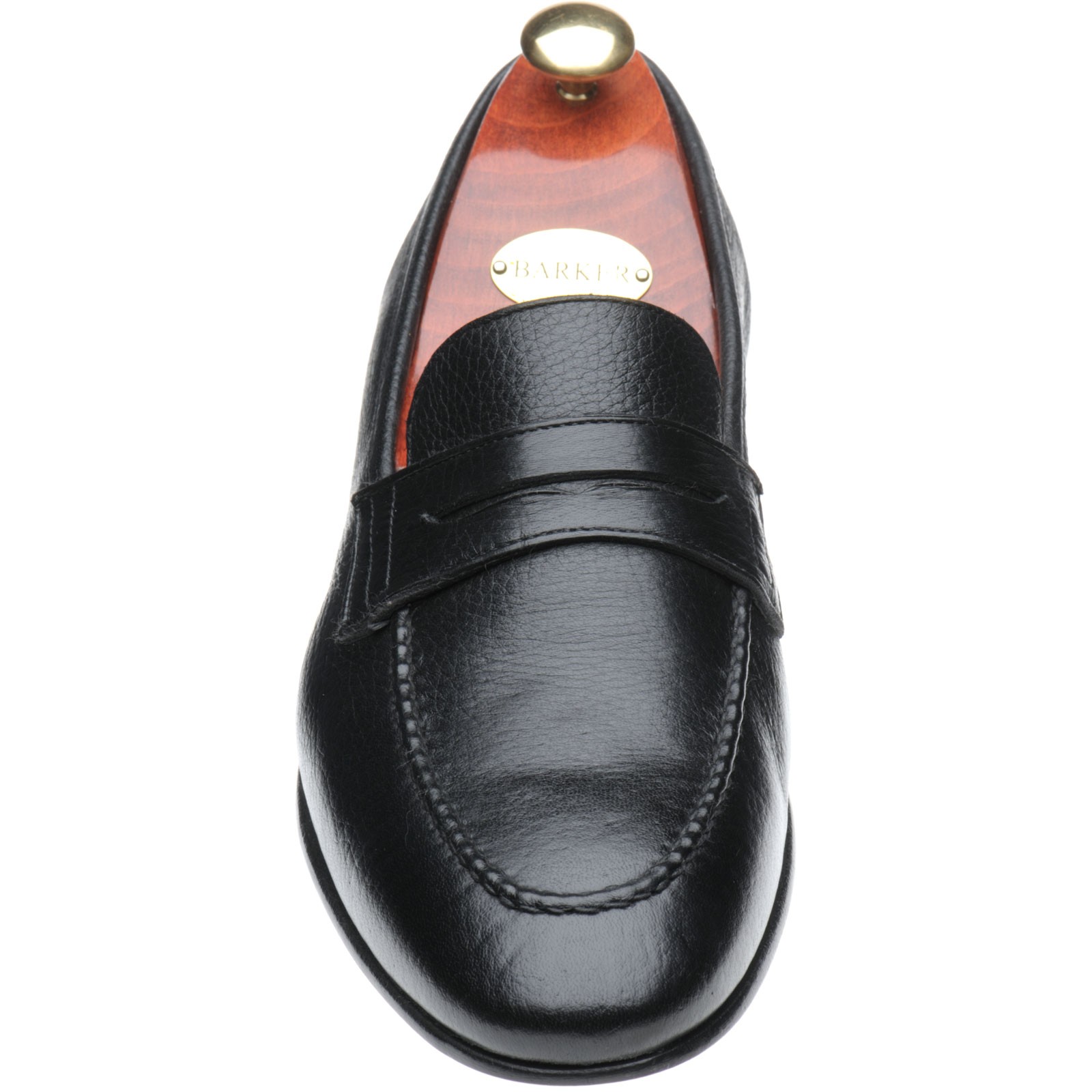 Barker shoes | Barker Moccasin Collection | Ledley in Black Deerskin at ...