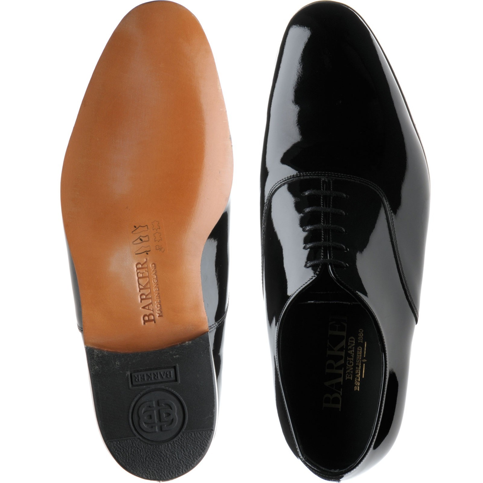 Barker shoes | Barker Professional | Madeley in Black Patent at Herring ...