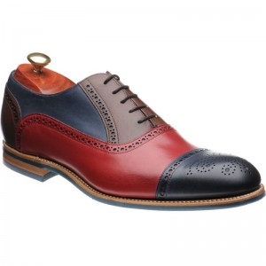 Jax in Red Navy and Ebony Stained Calf