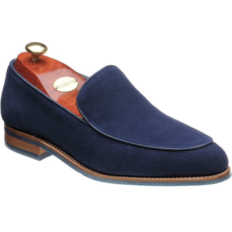 barker blue suede shoes