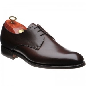 Barker shoes Barker Factory Seconds St Austell rubber soled Derby shoes in Dark Walnut Calf at Herring Shoes