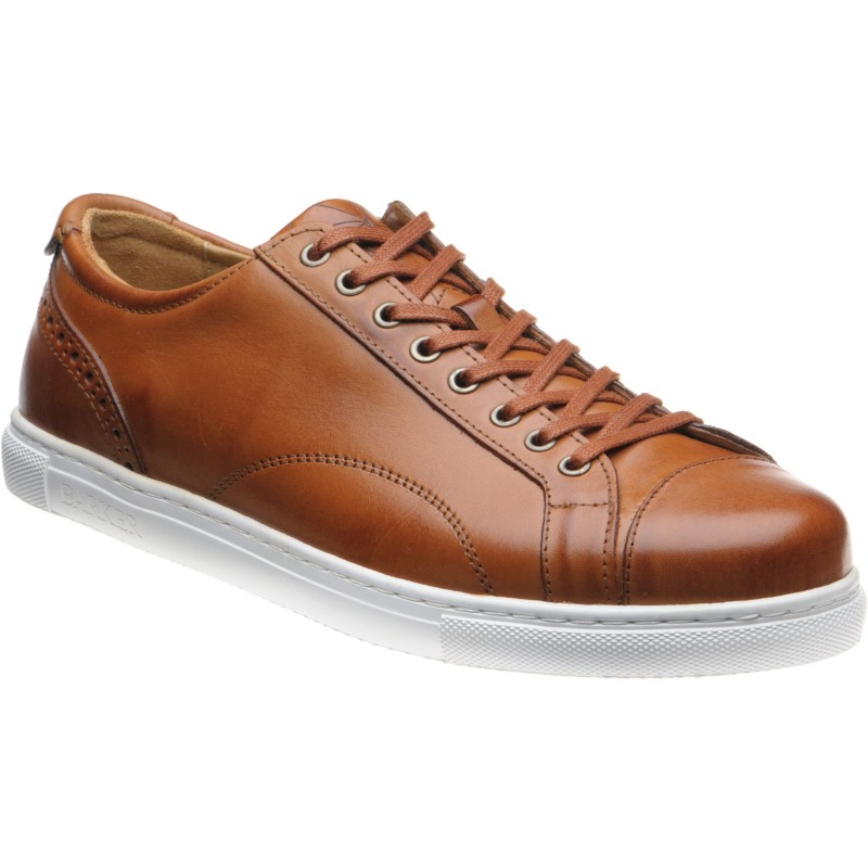Barker shoes | Barker Casual | Ethan rubber-soled trainers in Cedar ...