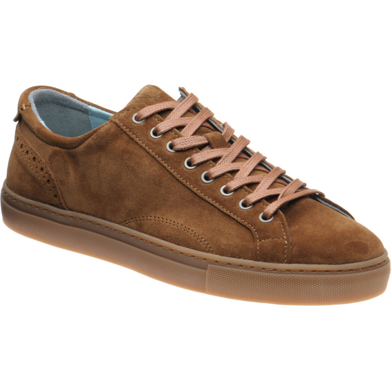 Barker shoes | Barker Sale | Axel rubber-soled trainers in Snuff Suede ...