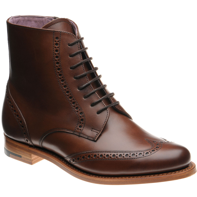 Barker shoes | Barker Sale | Faye ladies brogue boots in Walnut Calf at ...
