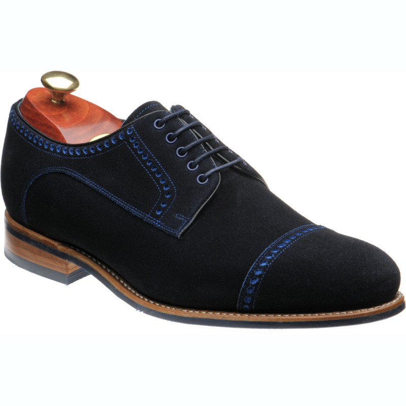 Barker shoes | Barker Creative | Marvin in Navy Suede at Herring Shoes