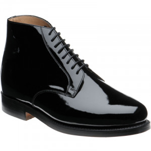 Barker Military Dress Boot in Black Patent