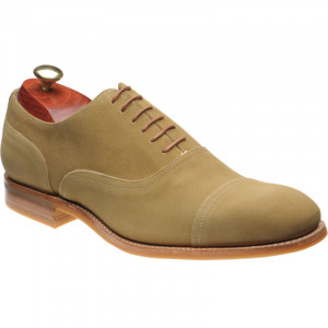 Barker Pullman rubber-soled Oxfords in Biscotto Suede