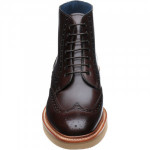 Terry rubber-soled brogue boots
