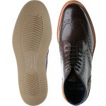 Terry rubber-soled brogue boots