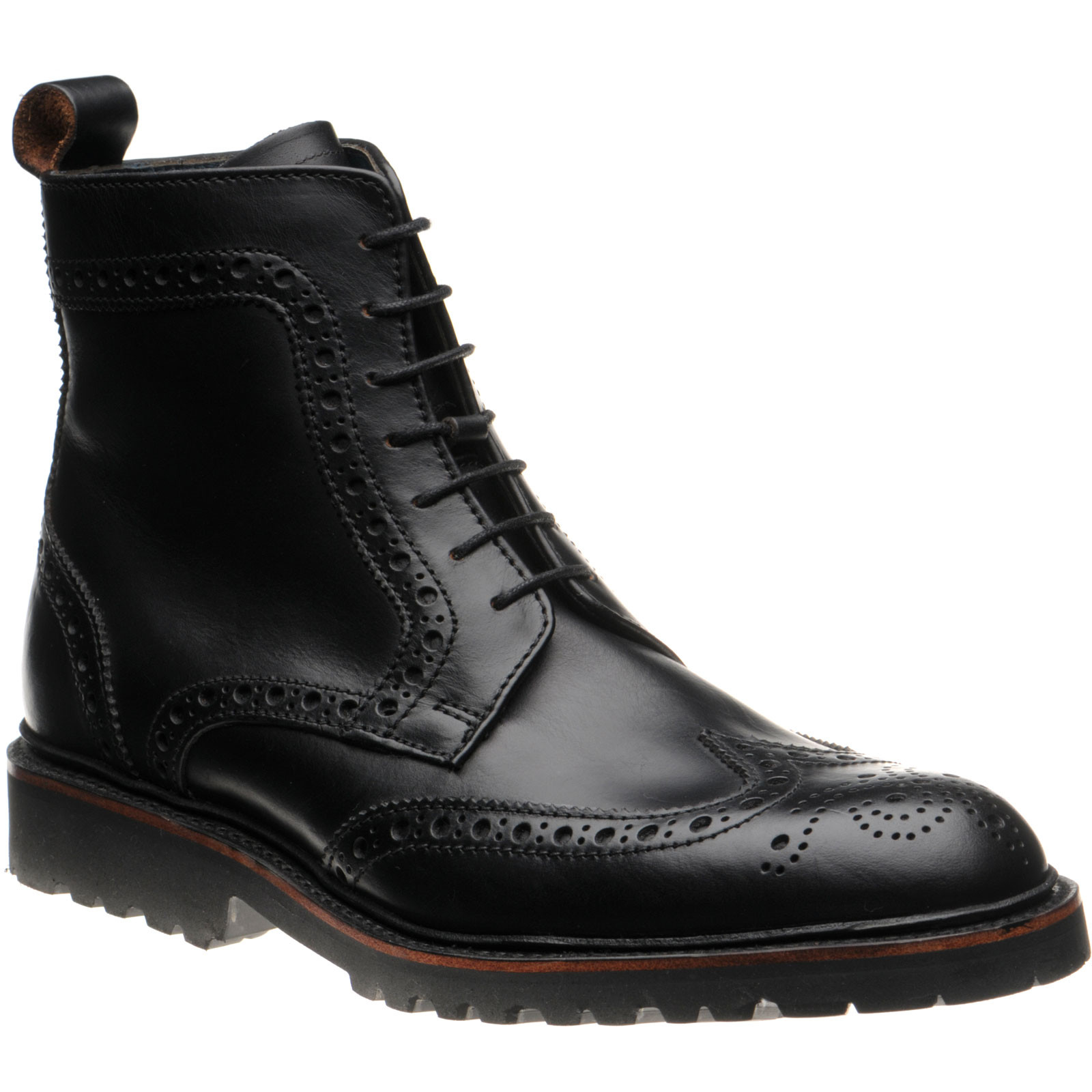 Barker shoes | Barker Creative | Woodbury rubber-soled brogue boots in ...