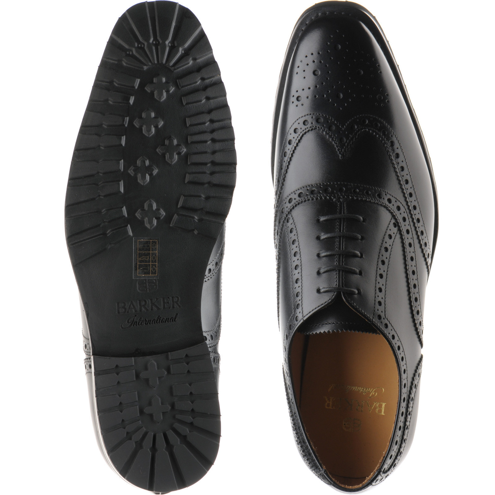 Barker shoes Barker International Marston rubbersoled brogues in