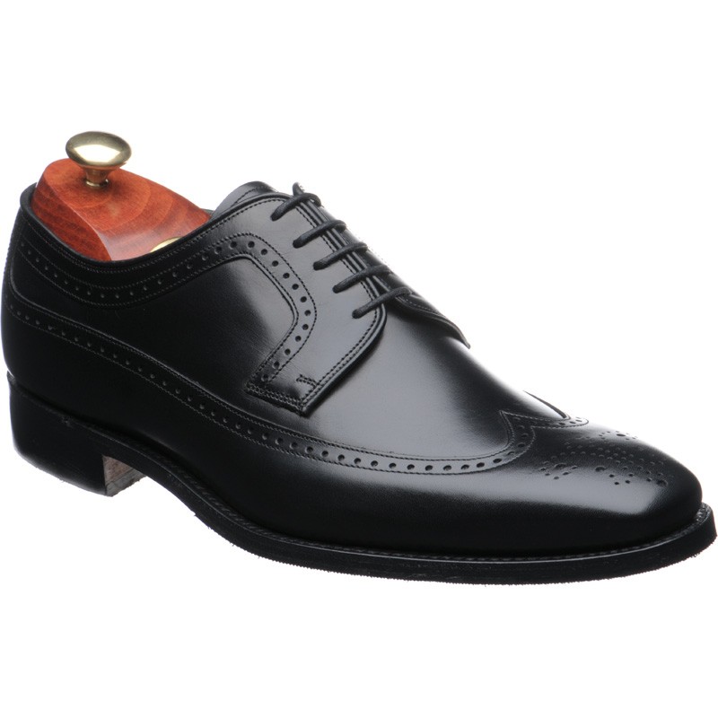 Barker shoes | Barker Heritage | Russell rubber-soled brogues in Black ...