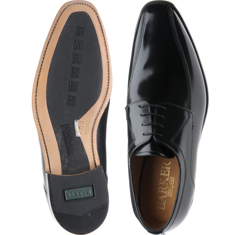 Barker shoes | Barker Professional | Newbury Derby shoes in Black ...