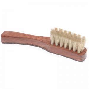 Church leather top applicator brush in Natural