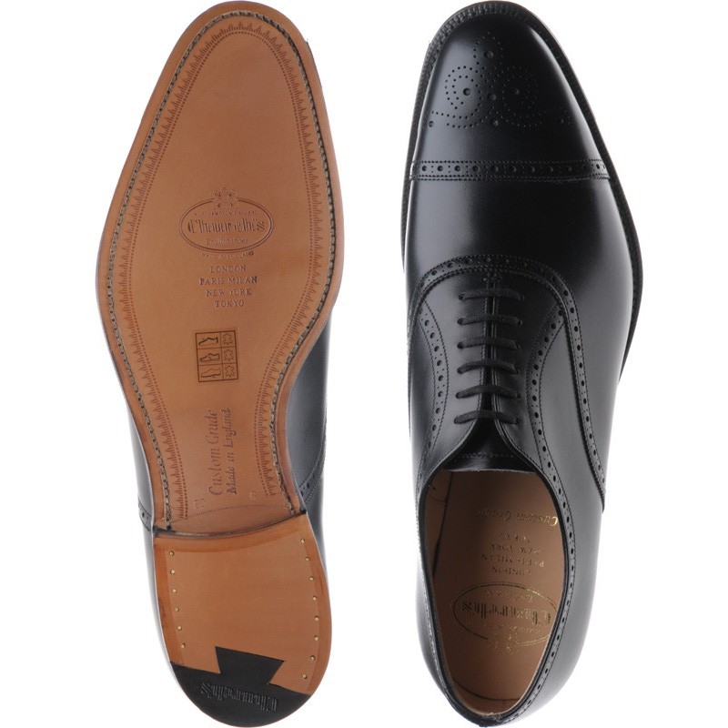 Church shoes | Church Office | Toronto in Black Calf at Herring Shoes