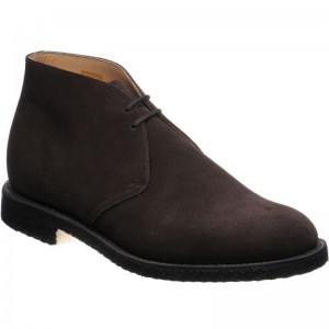 Church Ryder Crepe in Brown Suede