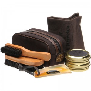 Church Small Travel Kit in Brown Canvas