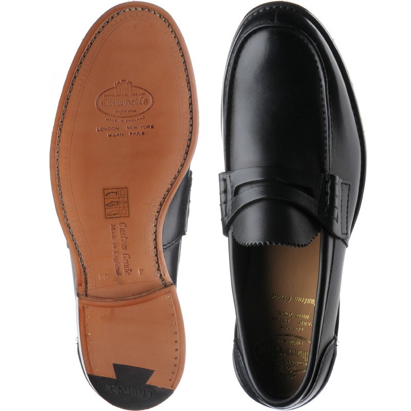 Church shoes | Church Custom Grade | Pembrey in Black Calf at Herring Shoes