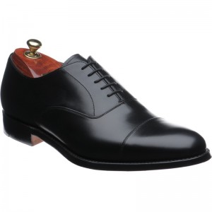 Cheaney Lime in Black Calf