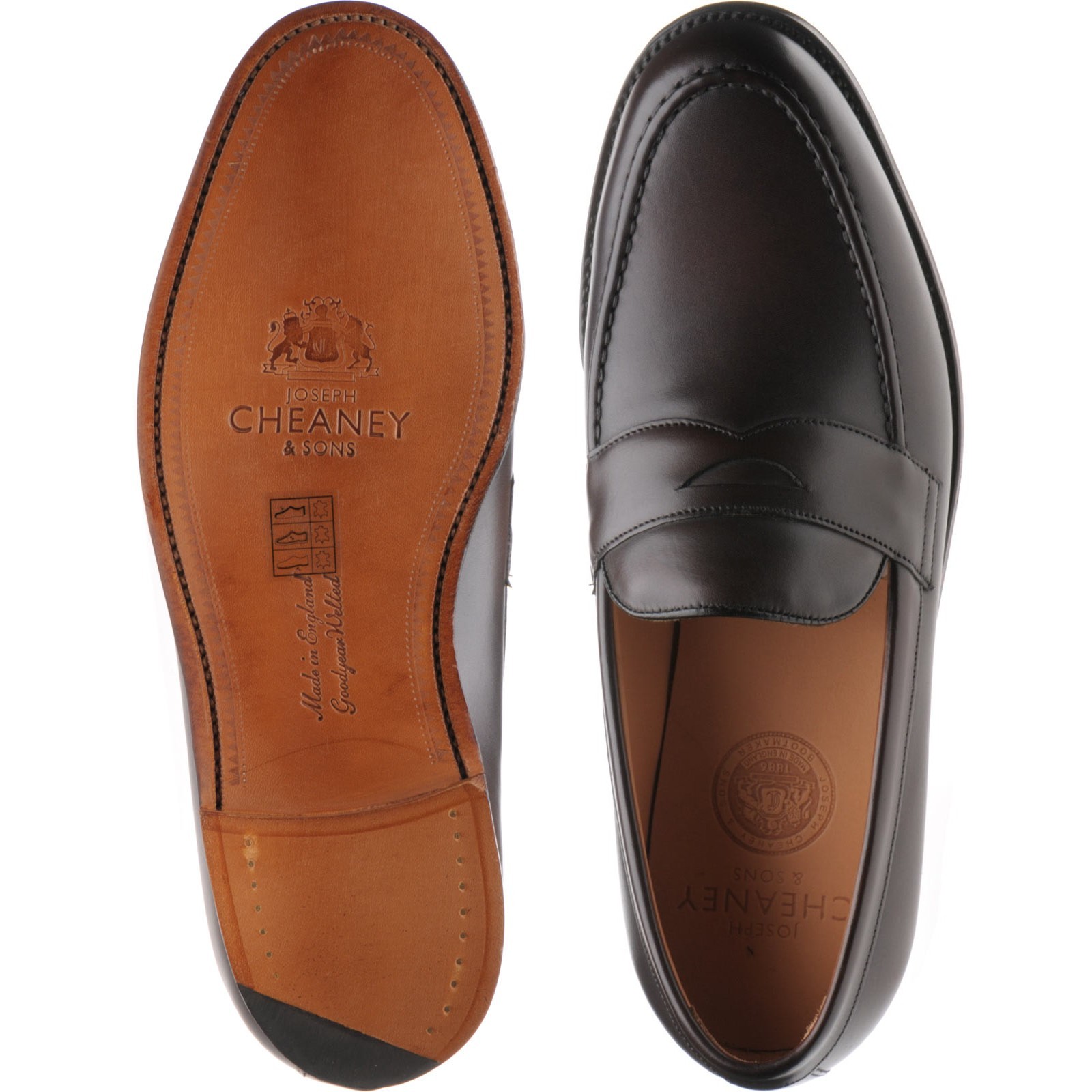Cheaney shoes | Cheaney of England | Hudson in Mocha Calf at Herring Shoes