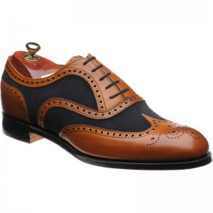 Cheaney Edwin in Chestnut Calf and Navy Suede