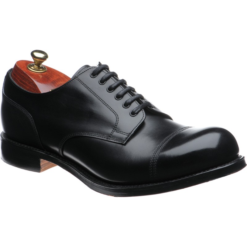Cheaney shoes | Cheaney of England | Spitfire Derby shoes in Black Calf ...