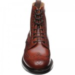 Tweed R rubber-soled brogue boots