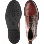 Tweed R rubber-soled brogue boots