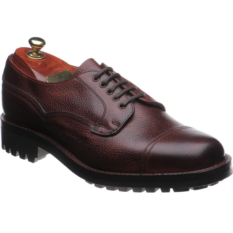 Cheaney shoes Cheaney Sale Cairngorm II Rubber rubber soled Derby shoes in Burgundy Grain at Herring Shoes