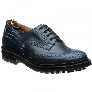 Trickers shoes Trickers Sale Bourton Commando G5633 in Parisian Blue at Herring Shoes
