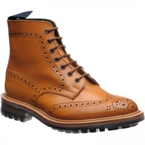 Trickers shoes Trickers Sale Stow Commando W5634 rubber soled brogue boots in Acorn Calf at Herring Shoes